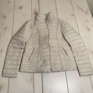 womens M Nautica reversible tan jacket